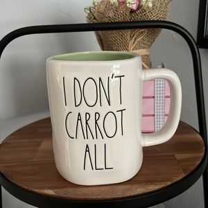 Rae Dunn “I don’t Carrot All” Double Sided Mug New